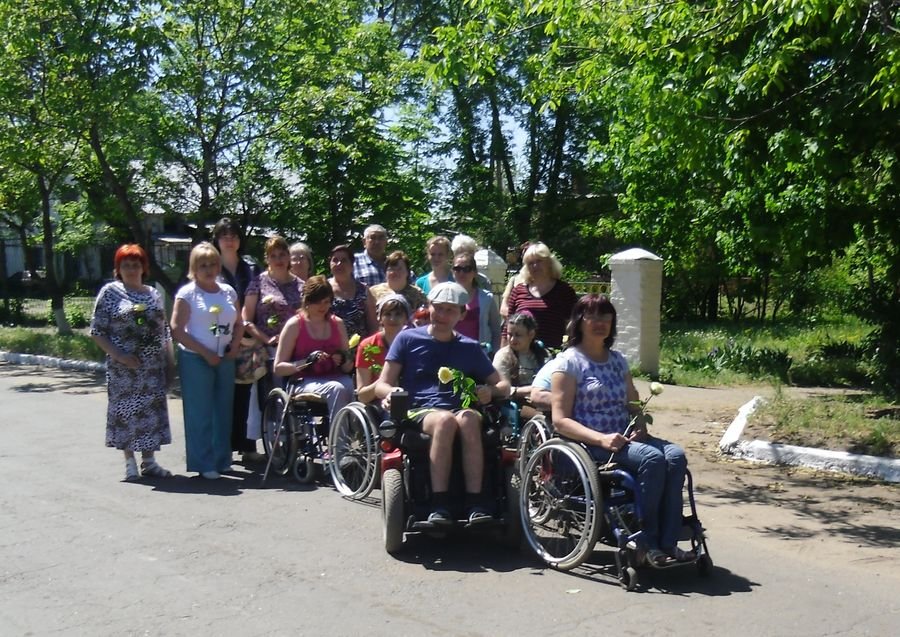 Пробег на инвалидных колясках в честь Дня Победы