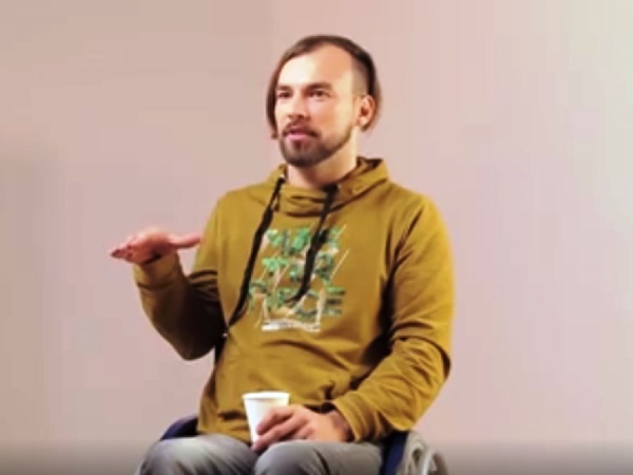 Один з героїв відео - спортсмен-паралімпієць Дмитро Щербатюк