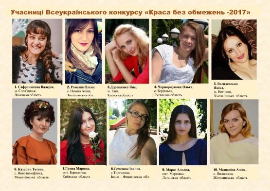 Всеукраїнський конкурс “Краса без обмежень – 2017”