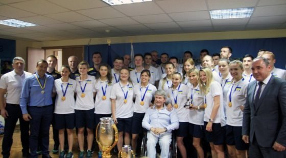 У Києві вшанували національні дефлімпійські збірні команди з волейболу - чемпіонів та призерів чемпіонату Європи