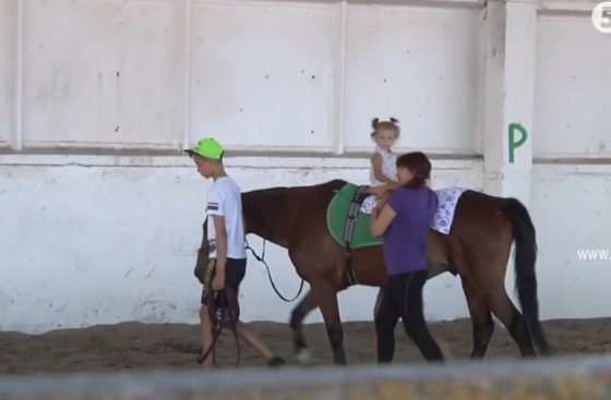 У Запоріжжі в Центрі іпотерапії коні допомагають лікувати хворих дітей