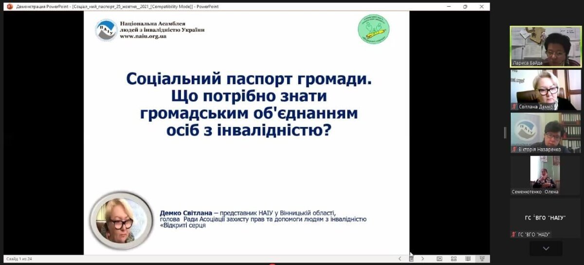 Соціальний паспорт громади. Що потрібно знати громадським об’єднанням осіб з інвалідністю?