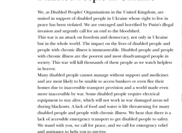 Підтримка від організацій людей з інвалідністю Великої Британії (укр / eng)