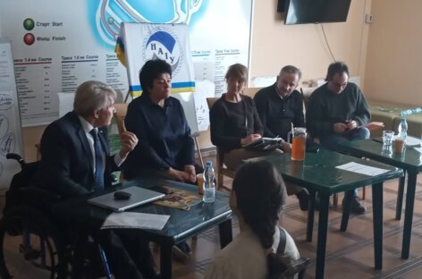 Представники Європейського форму інвалідності завітали до учасників психолого – реабілітаційного табору, який проводить НАІУ у Львівській області