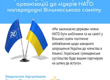 Звернення українських громадських організацій до лідерів НАТО напередодні Вільнюського саміту