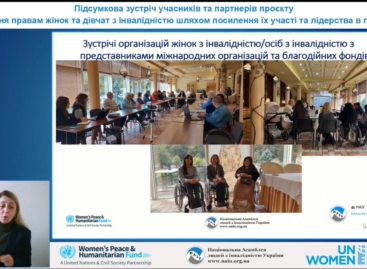 Підсумкова зустріч в рамках проєкту «Сприяння правам жінок та дівчат з інвалідністю шляхом посилення їх участі та лідерства в громадах» (Відео)