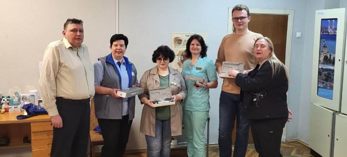 Спеціалізоване обладнання для Дитячої спеціалізованої лікарні «ОХМАДИТ» від Європейського Союзу незрячих / Specialized equipment for the Children’s Specialized Hospital “OHMADIT” from the European Union of the Blind